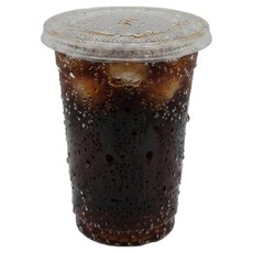 요리를그리다 투명 PET 아이스 컵 470ml x 20p + 평 뚜껑 20p 세트, 1세트, 1개