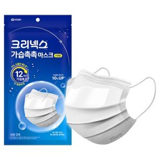 크리넥스 가습촉촉 수면용 마스크 대형, 화이트, 1개, 3개입 화이트, 1개, 3개입