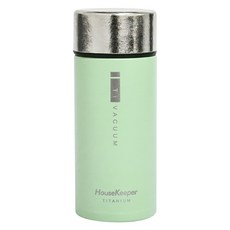 HouseKeeper 妙管家 純鈦真空保溫杯 HKTI-23GN, 灰綠色, 1個, 230ml