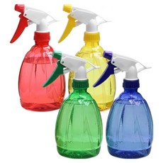 지앤와이 캔디컬러 투명 분무기 500ml, 랜덤발송, 4개