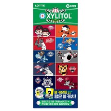 XYLITOL KBO 塗層口香糖 16g x 3p + 周邊商品隨機出貨 + 貼紙隨機出貨套組, 1套