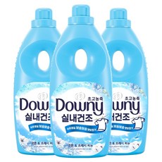 다우니 실내건조 초고농축 섬유유연제 코튼 & 프레시 비누, 3개