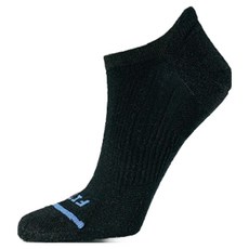 FITS 울트라 라이트 러너 No Show 양말, Solid Black, 1개