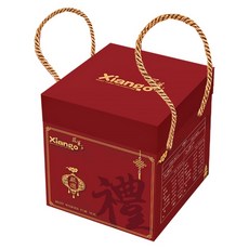 Xiango 匠菓子 御禮綜合禮盒 原味酥心糖 花生 204g + 原味花生糖 粗 204g, 408g, 1個