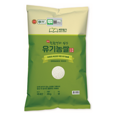 농협 씨앗일기 신동진 유기농쌀, 4kg, 1개, 상등급