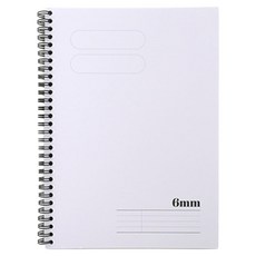 건망증 더메모 기본 스프링 노트 6mm, 화이트, 1개