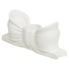 내일의공간 파스텔 석고 리본 촛대, 화이트