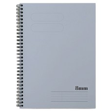 건망증 더메모 기본 스프링 노트 8mm, 그레이, 1개