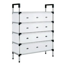 品屋 日系5層防塵收納架 省空間鞋子收納神器 66 x 29 x 94cm, 透白色, 1個