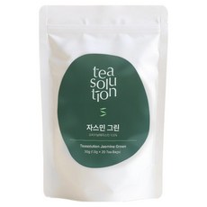 티솔루션 자스민 그린 녹차, 1.5g, 1개, 20개입