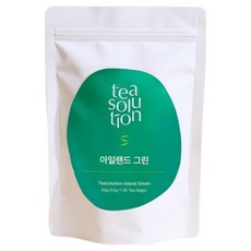 티솔루션 아일랜드 그린 녹차, 1.5g, 1개, 20개입