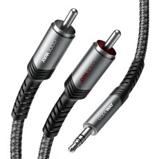 코드웨이 3.5mm AUX to 2RCA 스테레오 오디오 케이블 5m, 1개, 5m