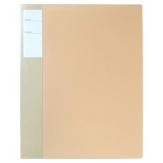 모닝글로리 비움 클리어화일 40p, 베이지, 1개