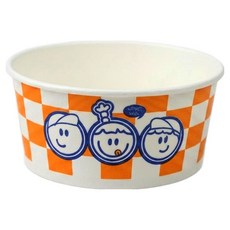 아이엔피 디자인 원형 종이용기 바디 세친구 520ml 12 x 10 x 5.7 cm, 1개, 100개입
