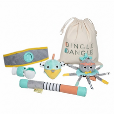 Dingle Dangle 3in1安撫互動組 寶寶多功能感官吊飾/三合一換尿布神器/寶寶安撫玩具, 混和顏色, 1套