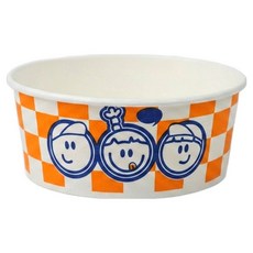 아이엔피 디자인 원형 종이용기 바디 세친구 380ml 12 x 10 x 4.8 cm, 1개, 100개입