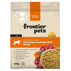 frontier pets 全齡犬 狗狗凍乾飼料, 300g, 1個, 草飼牛肉