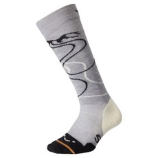 FITS 스노우 트랙 라이트 쿠션 오버 카프 양말, Light Grey, 1개