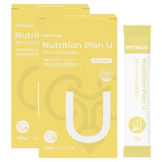 펫누리 고양이 뉴트리션플랜 U 15p, 180g, 2개, 신장