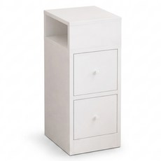 HORLA 生活家居 雙抽床頭櫃 30 x 30 x 66cm ctg009506N300, 白色, 1件