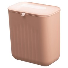 모더노바 주방 서랍걸이 슬라이드 뚜껑 쓰레기통 11L BRP4076, 핑크