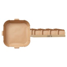 Couselect 方形氣炸鍋烘焙紙/加厚食品級矽油紙/烤肉吸油墊紙 16 x 4.5cm, 1套, 100個裝