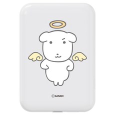 모란카노 가나디 천사와 악마 디자인 고속 맥세이프 무선 충전 보조배터리 5000mAh C타입, 천사
