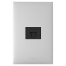 Legrand 羅格朗 Apela 單孔用 8P CAT 6e 模組網路插座 銀色雙色, 1個