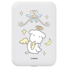 모란카노 가나디 천사와 악마 디자인 고속 맥세이프 무선 충전 보조배터리 5000mAh C타입, 러블리천사
