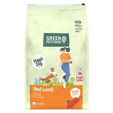 GREEN PETFOOD 綠自然 機能素食 無麩質低敏成犬飼料, 10kg, 1個, 紅扁豆