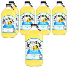 BUNDABERG 賓德寶 鳳梨椰子風味氣泡飲, 6個, 375ml