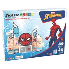 PicassoTILES 畢卡索 Disney系列彩繪磁力片 46PCS, 蜘蛛人, 1個