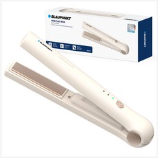 블라우풍트 컴팩트 온도조절 무선 미니 판고데기 + 파우치 세트, 아이보리, BLP-HI401