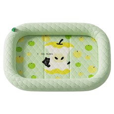 POGGU 寵物冰絲涼墊/夏季涼感睡墊 貓狗通用, 梨子, 1個