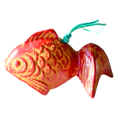 SAWATOUKI 佐和陶瓷 金魚赤彩風鈴 日本製, 紅色