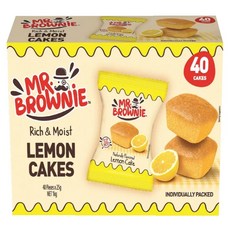 MR. BROWNIE 布朗尼先生 檸檬風味蛋糕 40包, 1kg, 1套