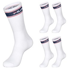 FILA GOLF 撞色拼接中筒運動襪