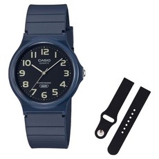 CASIO 卡西歐 學測手錶 + 矽膠錶帶組合 MQ-24UC-2B