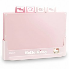 CHEFMADE 學廚 Hello Kitty 分類菜板套裝 KL7156, 1套, 分類菜板 4個 + 收納架