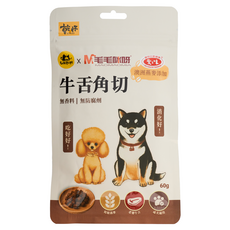 KPET 毛孩乾杯 狗零食 毛毛咪呀聯名款, 60g, 1個, 牛舌燕麥角切