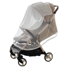 baby sopoong 嬰兒車蕾絲遮陽罩, Solid Blueming, 1個