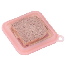 Reborn.J 白金矽膠三明治食物袋 蜜桃色