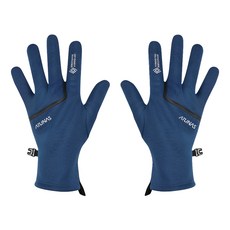 ATUNAS 歐都納 GORE-TEX INFINIUM 防風手套 中長版 A2AGEE03N, 藍色, 1套