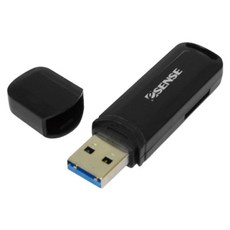 ESENSE 逸盛 C2X USB 3.0 SD T-FLASH 讀卡機, 黑色, 1個, 17-CSX222BK