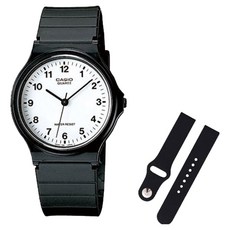 CASIO 卡西歐 學測手錶 + 矽膠錶帶組合 MQ-24-7B