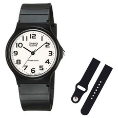 CASIO 卡西歐 學測手錶 + 矽膠錶帶組合 MQ-24-7B2