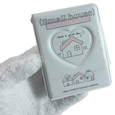 묘먀미 스몰하우스 똑딱이 미니포토앨범 MMM3973, 화이트, 20매