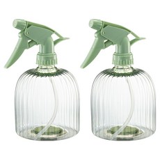 지앤와이 원예 인테리어 투명 분무기 600ml, 그린, 2개