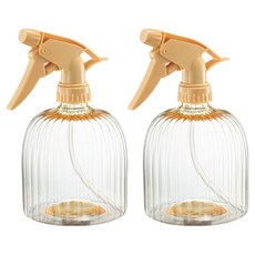 지앤와이 원예 인테리어 투명 분무기 600ml, 옐로우, 2개