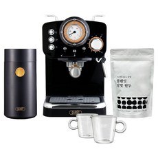 pLAniT Home Cafe Presso 北歐咖啡機 + 磨豆機 + 濃縮咖啡杯 + 100g咖啡豆組合